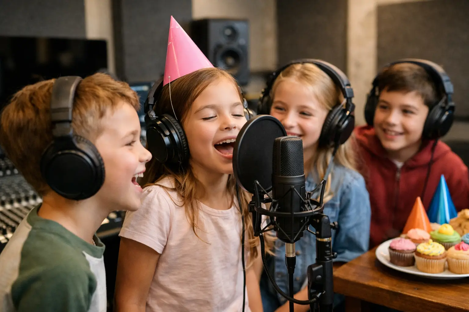Kindergeburtstag im Tonstudio feiern