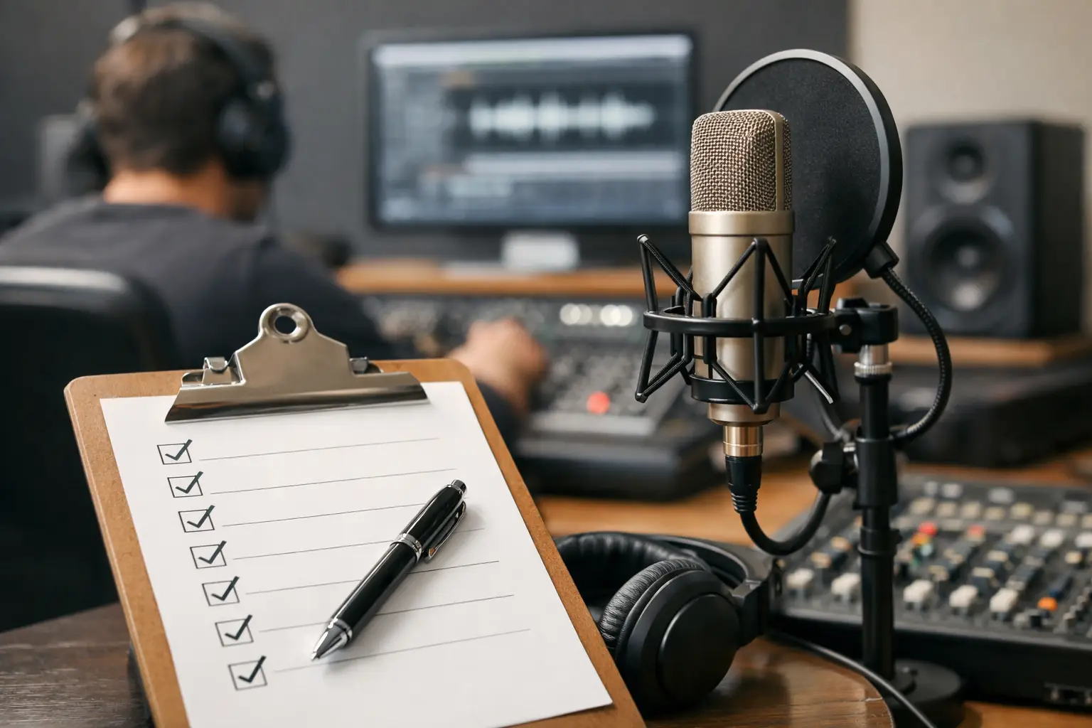 Checkliste für Werbespot-Vertonung im Studio