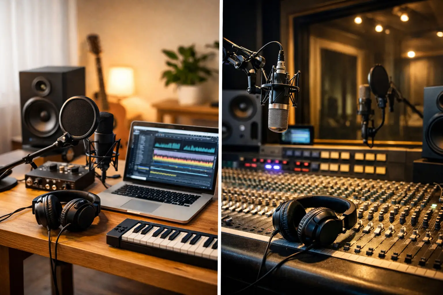 Homestudio oder Tonstudio Recording: Was passt?