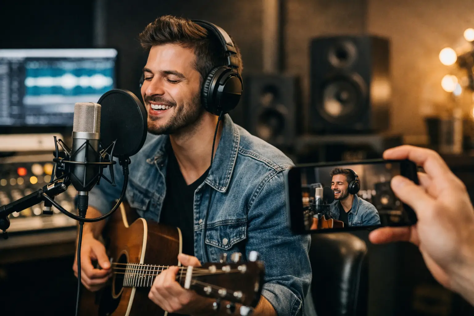 Einen Song im Studio aufnehmen und stolz teilen